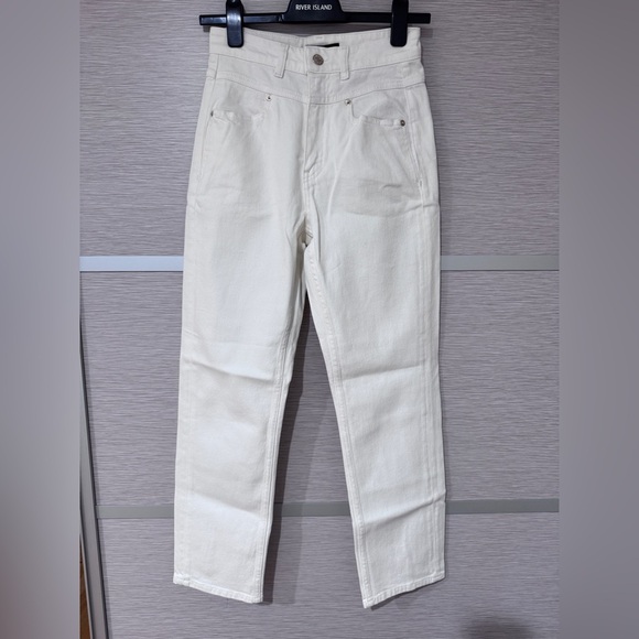 NWT MAJE Cotton Pants In Ecru Sz. 36 - Picture 2 of 12